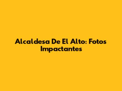 Alcaldesa De El Alto: Fotos Impactantes
