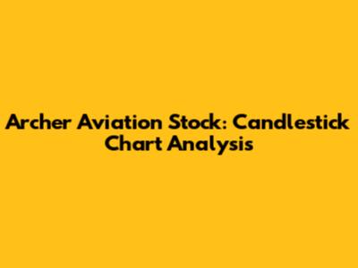 Archer Aviation Stock: Candlestick Chart Analysis