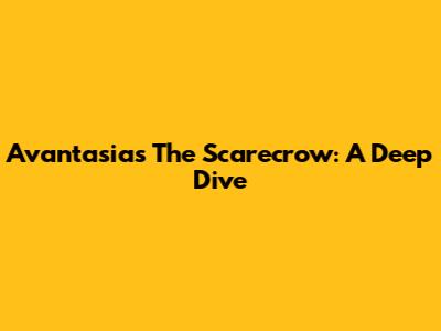 Avantasia's 'The Scarecrow': A Deep Dive