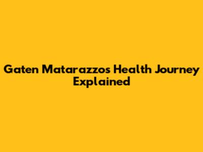Gaten Matarazzo's Health Journey Explained