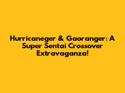 Hurricaneger & Gaoranger: A Super Sentai Crossover Extravaganza!