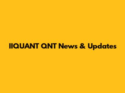 IIQUANT QNT News & Updates