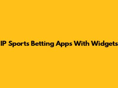 IP Sports Betting Apps With Widgets