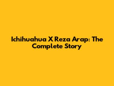 Ichihuahua X Reza Arap: The Complete Story