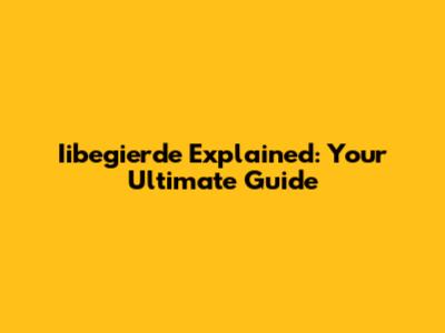 Iibegierde Explained: Your Ultimate Guide