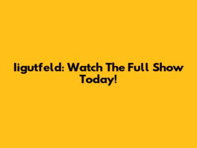 Iigutfeld: Watch The Full Show Today!
