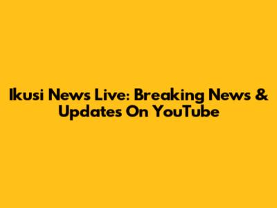 Ikusi News Live: Breaking News & Updates On YouTube