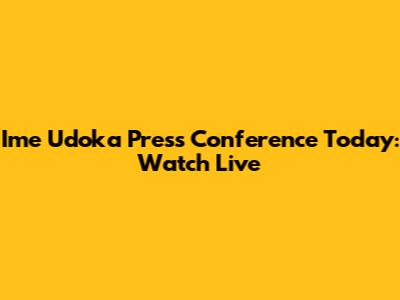 Ime Udoka Press Conference Today: Watch Live