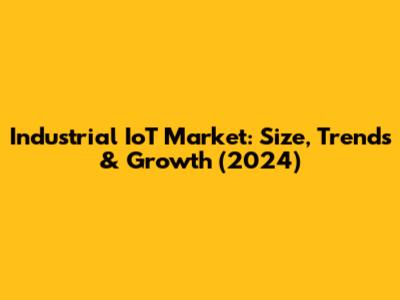Industrial IoT Market: Size, Trends & Growth (2024)