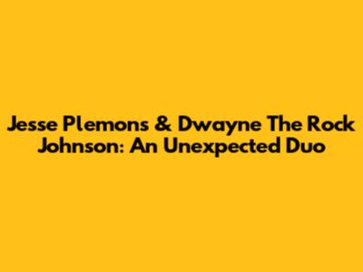 Jesse Plemons & Dwayne 'The Rock' Johnson: An Unexpected Duo