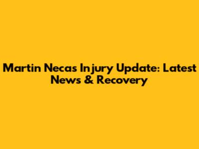 Martin Necas Injury Update: Latest News & Recovery