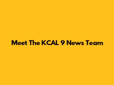 Meet The KCAL 9 News Team