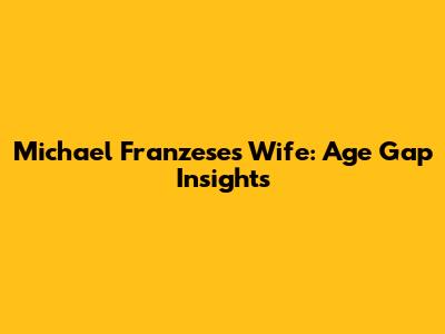 Michael Franzese's Wife: Age Gap Insights