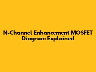 N-Channel Enhancement MOSFET Diagram Explained