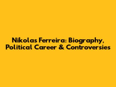Nikolas Ferreira: Biography, Political Career & Controversies