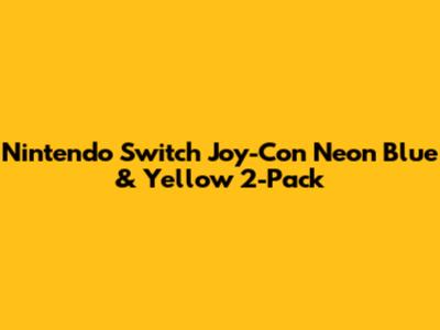 Nintendo Switch Joy-Con Neon Blue & Yellow 2-Pack