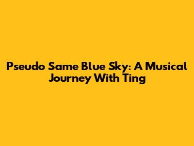 Pseudo Same Blue Sky: A Musical Journey With Ting