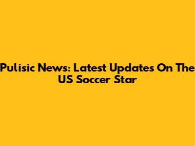 Pulisic News: Latest Updates On The US Soccer Star