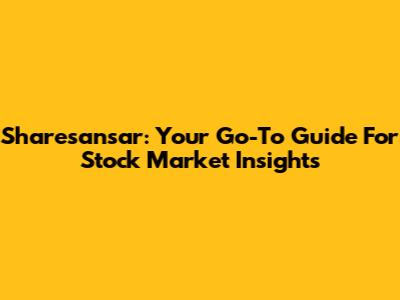 Sharesansar: Your Go-To Guide For Stock Market Insights