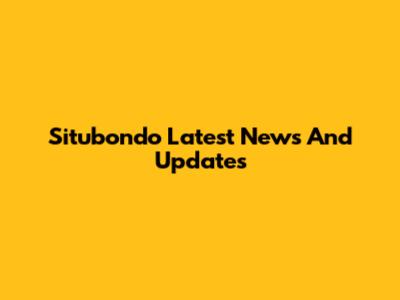 Situbondo Latest News And Updates
