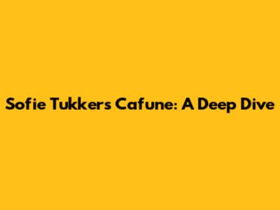Sofie Tukker's Cafune: A Deep Dive