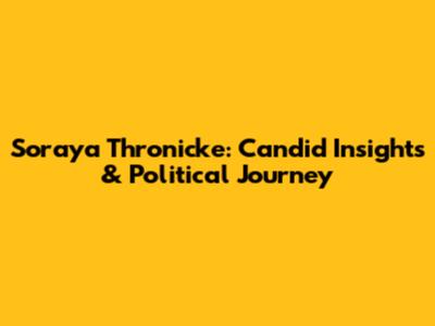 Soraya Thronicke: Candid Insights & Political Journey
