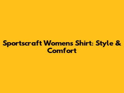 Sportscraft Women's Shirt: Style & Comfort