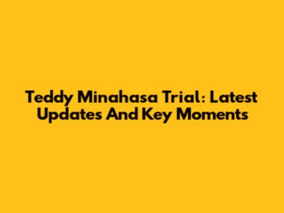Teddy Minahasa Trial: Latest Updates And Key Moments