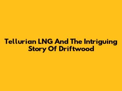 Tellurian LNG And The Intriguing Story Of Driftwood