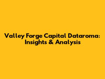 Valley Forge Capital Dataroma: Insights & Analysis