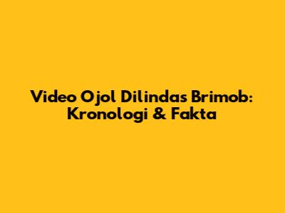 Video Ojol Dilindas Brimob: Kronologi & Fakta
