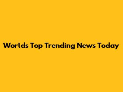 World's Top Trending News Today
