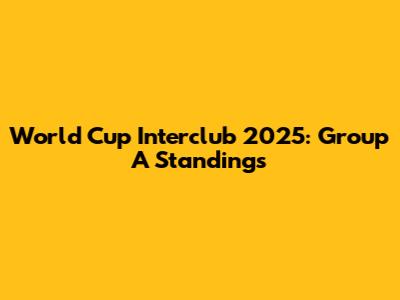 World Cup Interclub 2025: Group A Standings